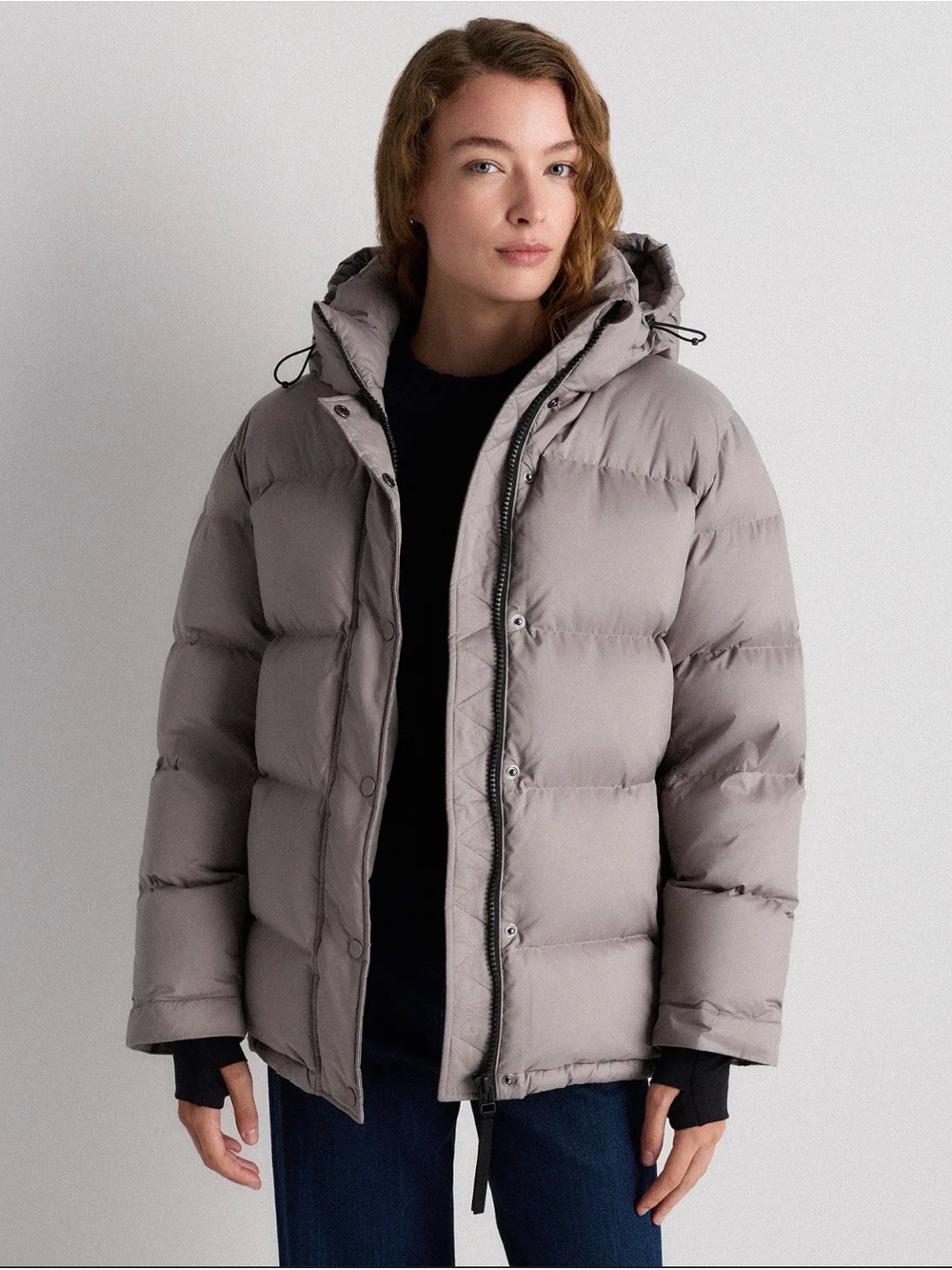 Quince Responsible Down Puffer Coat in Morel Grey Size Small 808 NWOT